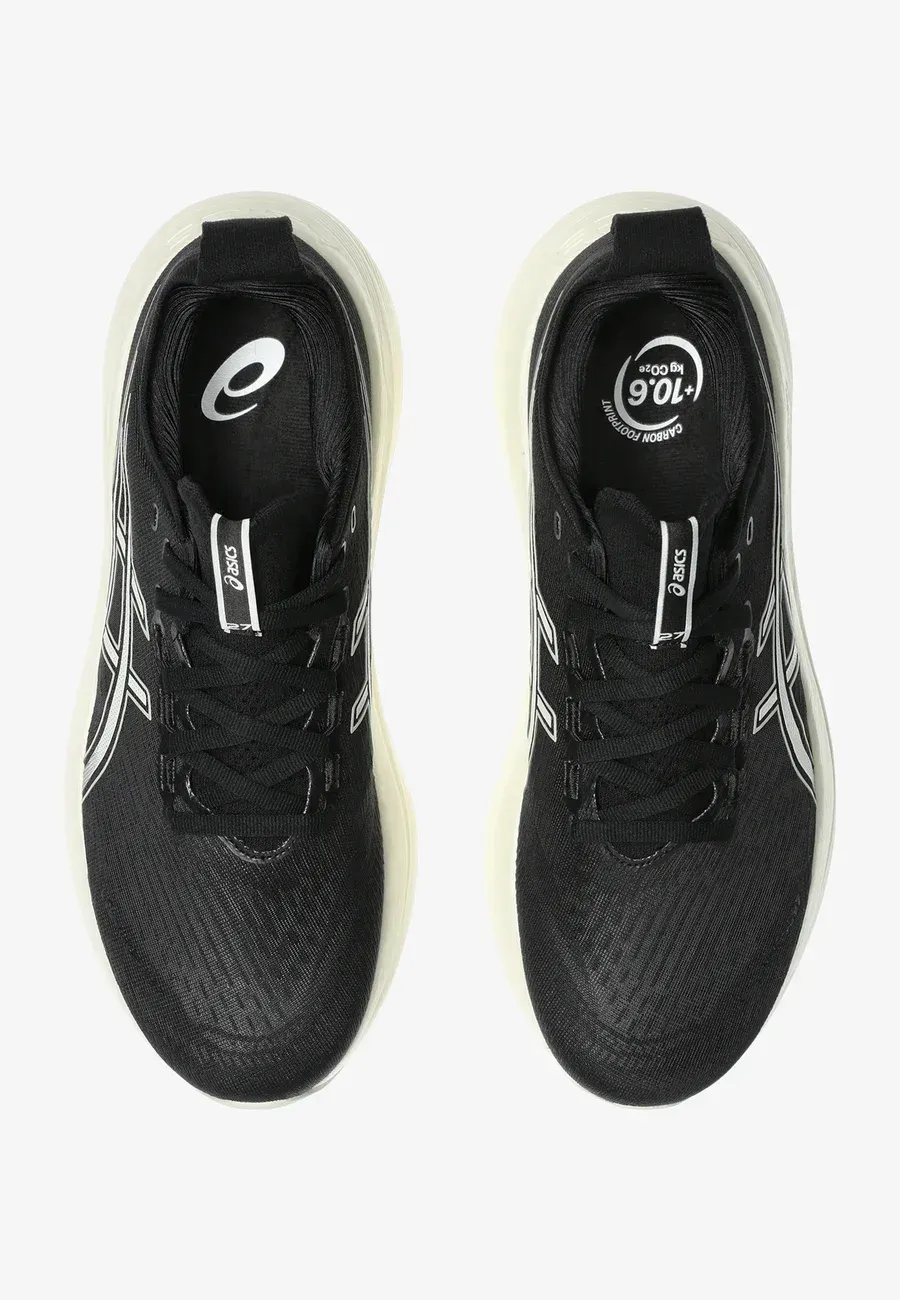 Фото № 3 с приближением к товару «‎GEL-NIMBUS 27 ROAD RUNNING SHOES BLACK LAKE GREY»