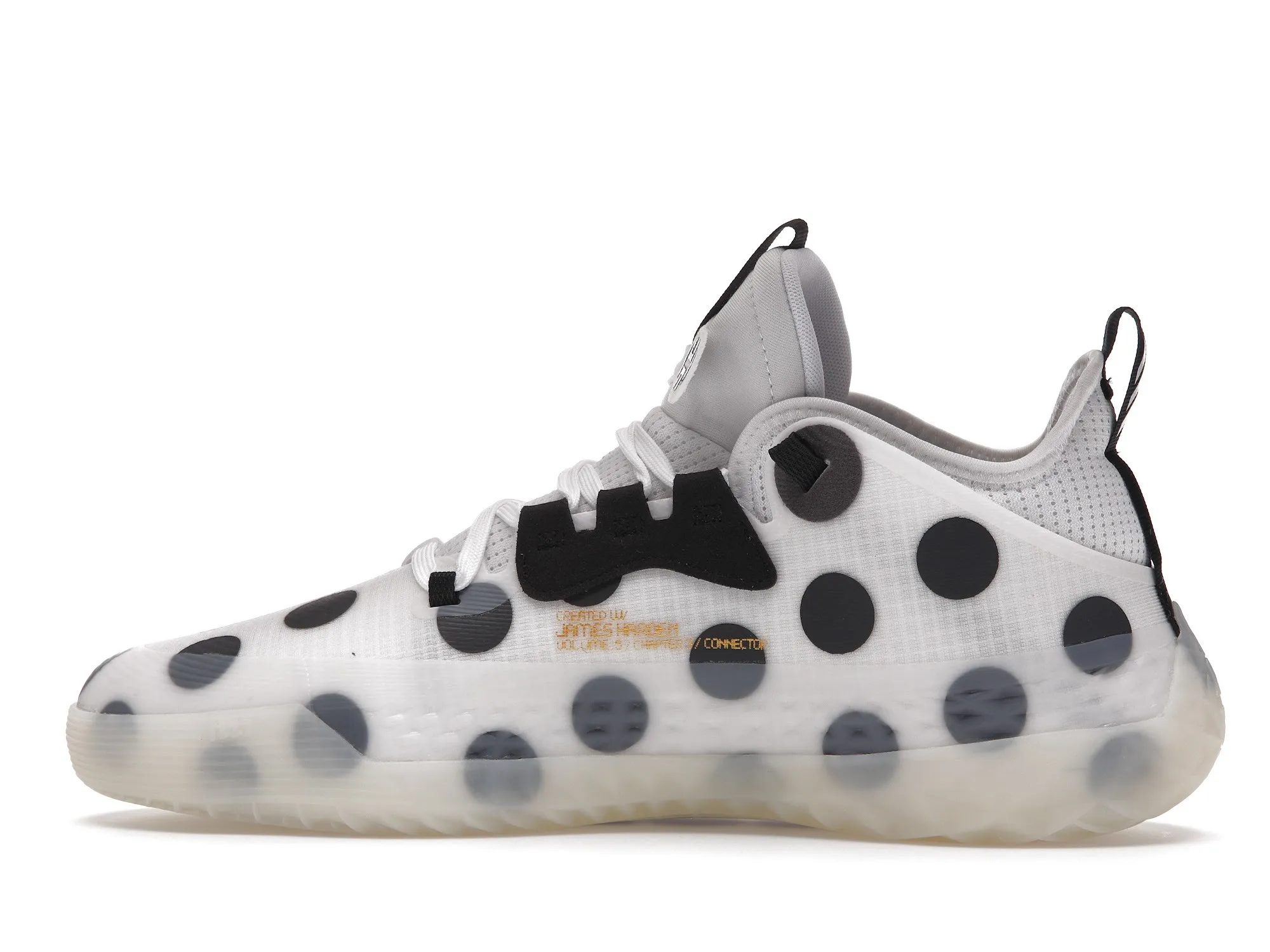 Фото № 6 с приближением к товару «‎adidas Harden Vol. 5 Futurenatural White Polka Dot»