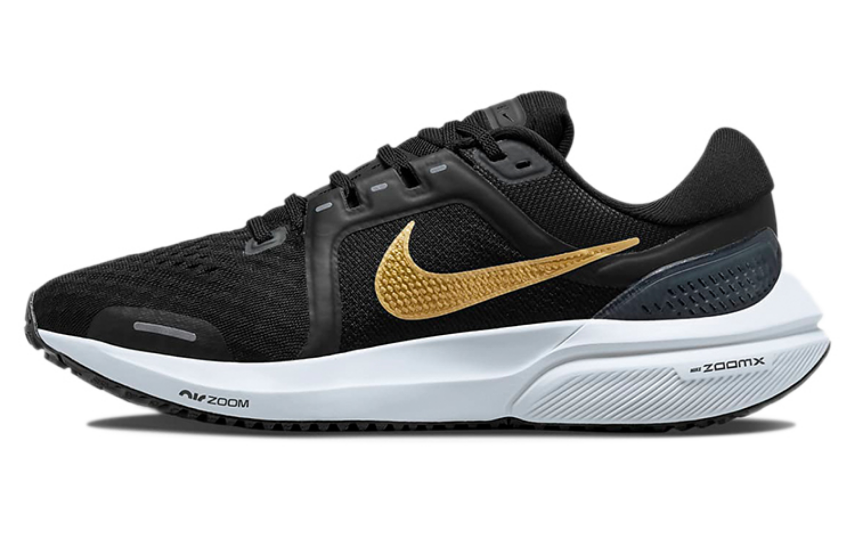 Фото № 1 с приближением к товару «‎Nike Wmns Air Zoom Vomero 16 Low-Top Running Shoes BlackWhiteGold»