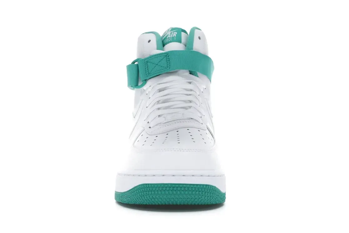 Фото № 2 с приближением к товару «‎Nike Air Force 1 High White Neptune Green»