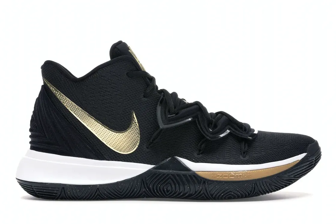 Фото № 1 с приближением к товару «‎Nike Kyrie 5 Black Metallic Gold»