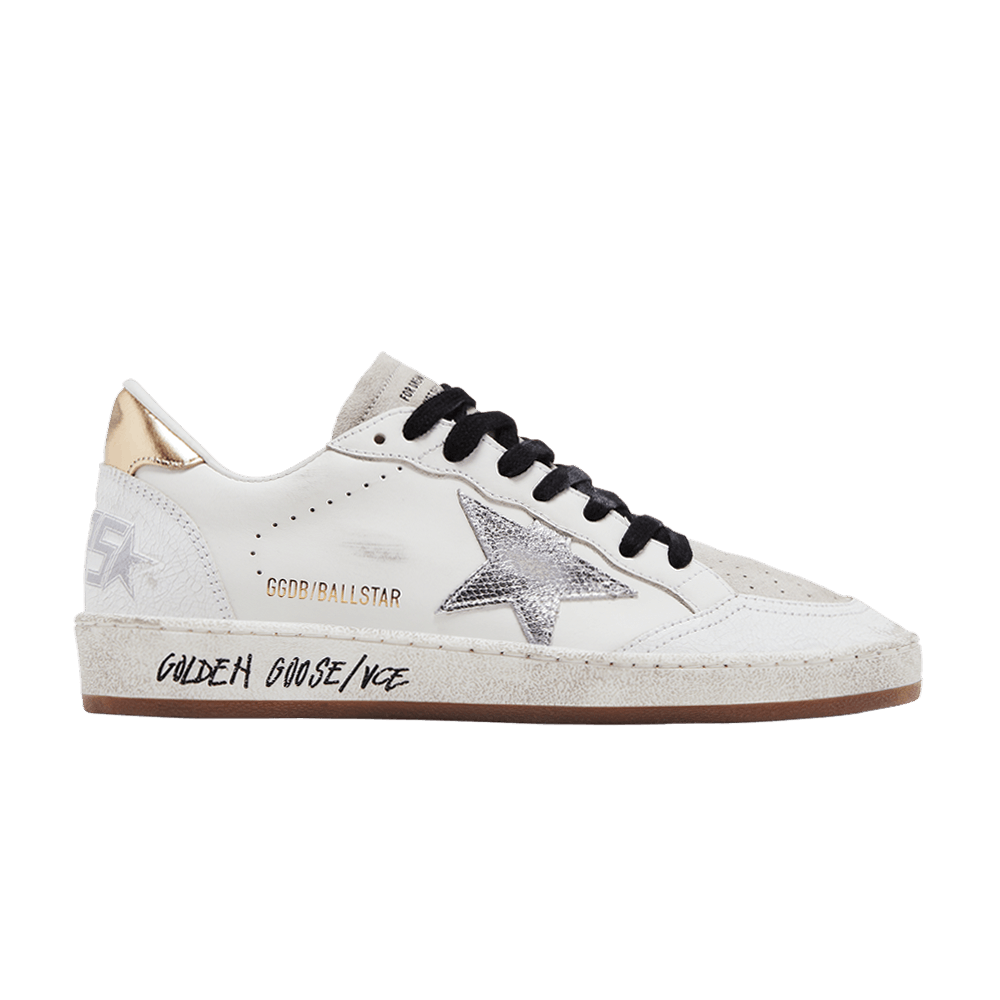 Golden Goose Women's Ball Star White Silver Gold