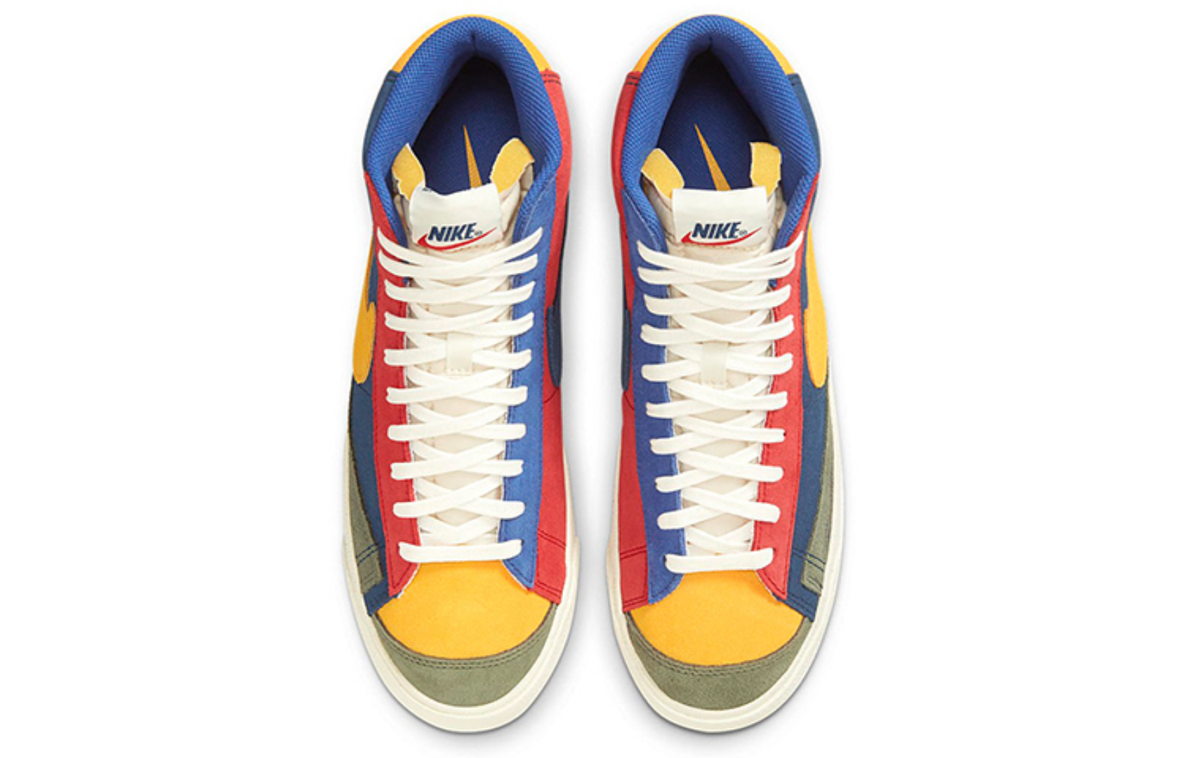Фото № 4 с приближением к товару «‎Nike Blazer Mid '77 VNTG WE Suede RedBlueYellow»