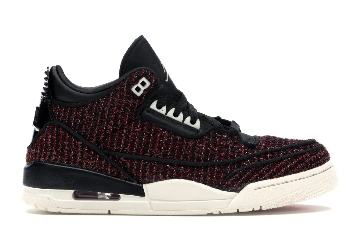 Фото № 1 с приближением к товару «‎Jordan 3 Retro AWOK Vogue University Red »