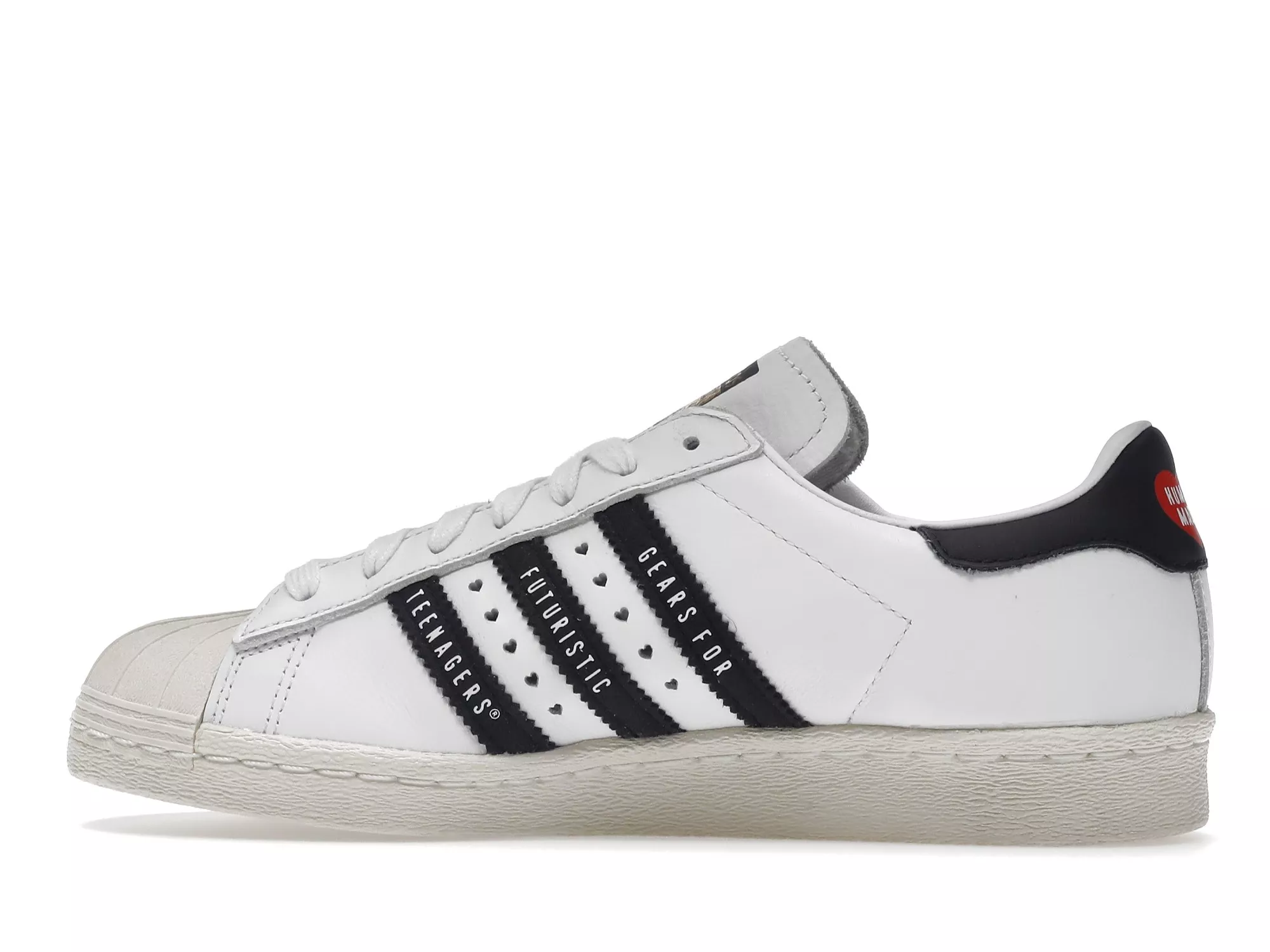 Фото № 6 с приближением к товару «‎adidas Superstar Human Made White Black»