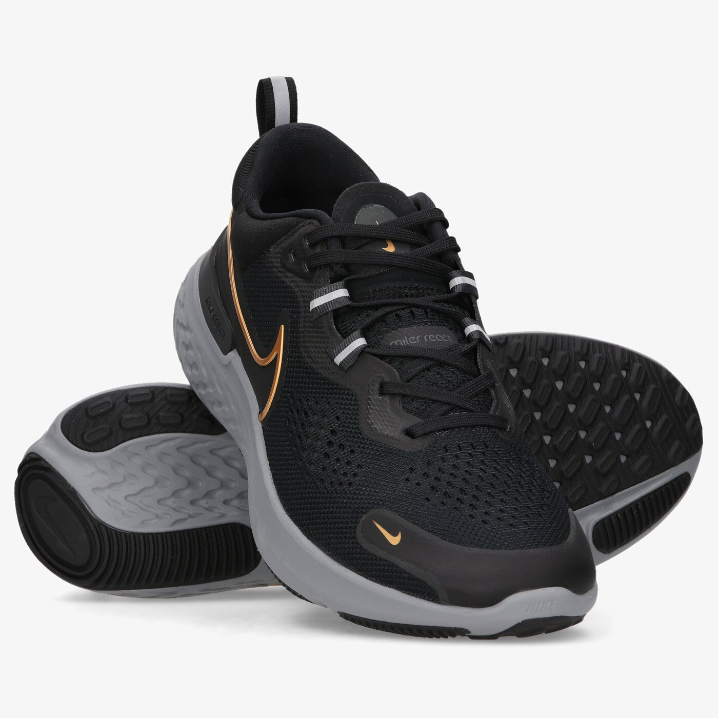 Фото № 3 с приближением к товару «‎Nike React Miler 2 Running Shoes Black»