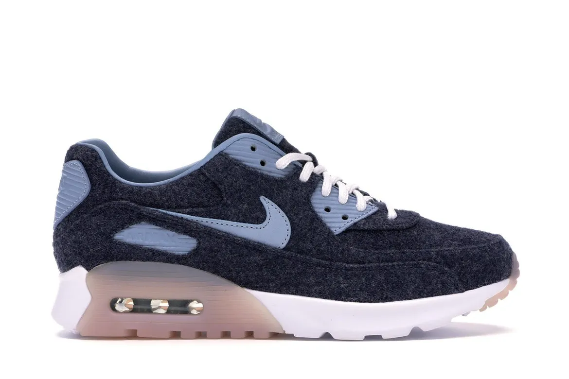 Фото № 1 с приближением к товару «‎Nike Air Max 90 Ultra Premium Midnight Navy/Blue Grey-White »