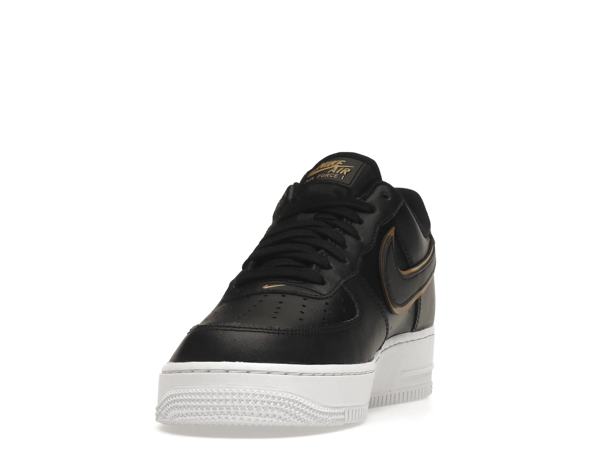Фото № 3 с приближением к товару «‎Nike Air Force 1 Low 07 Black Metalic Gold»