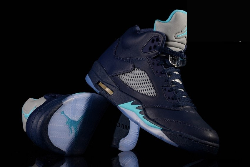 Фото № 2 с приближением к товару «‎Nike Air Jordan 5 Retro Navy BG »