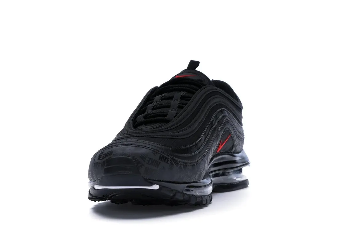 Фото № 2 с приближением к товару «‎Nike Air Max 97 All-Over Print Black Red»