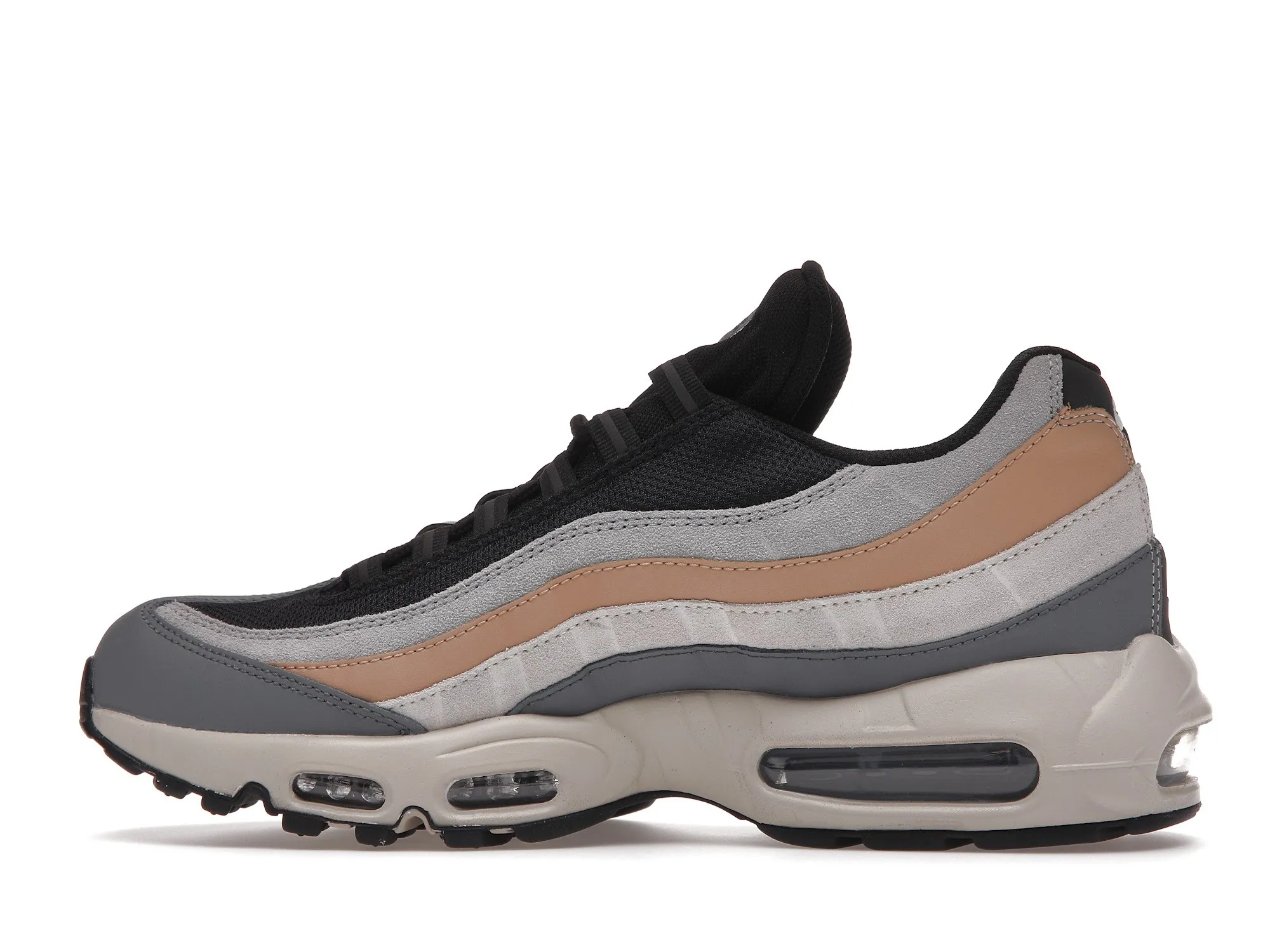 Фото № 5 с приближением к товару «‎Nike Air Max 95 Black Beige Grey»
