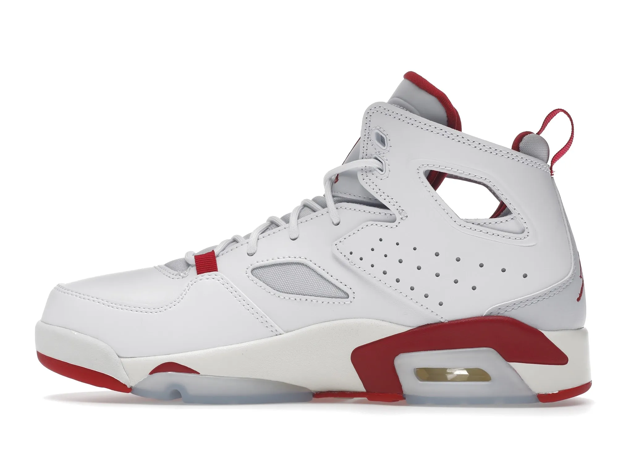 Фото № 5 с приближением к товару «‎Jordan Flight Club 91 White Pure Platinum Sail Mystic Hibiscus»