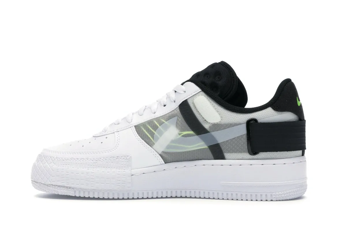 Фото № 5 с приближением к товару «‎Nike Air Force 1 Type White Black Volt»