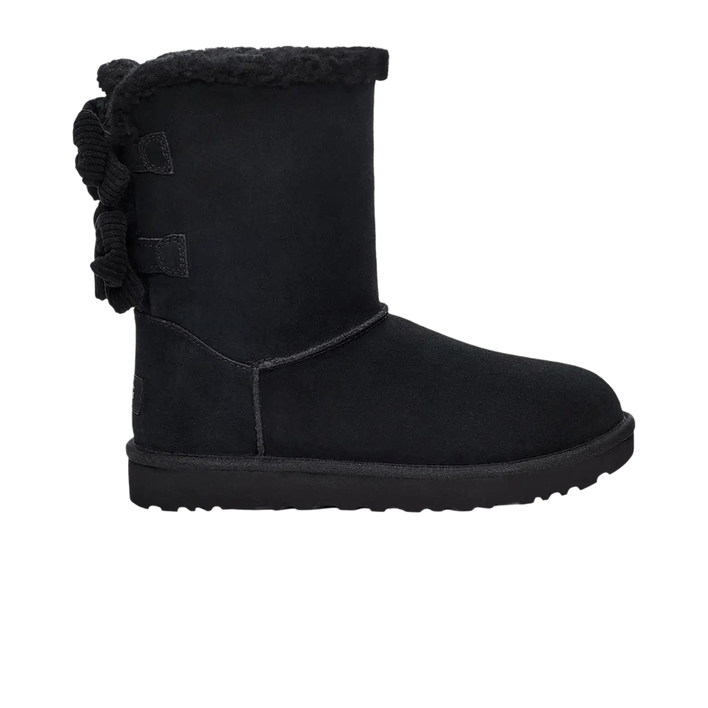 UGG Women's Bailey Corduroy Bow Black