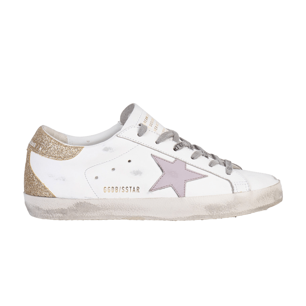 Golden Goose Women's Superstar White Lilac Platinum