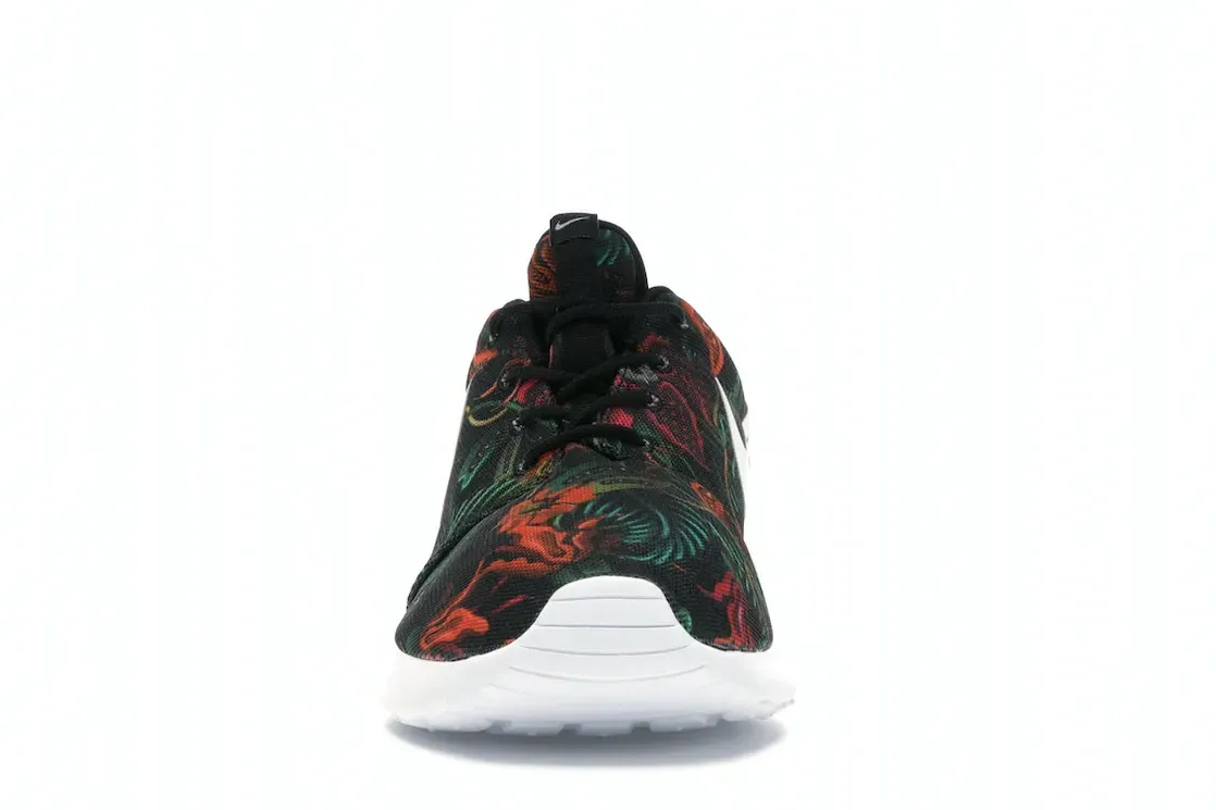 Фото № 2 с приближением к товару «‎Nike Roshe Run Floral Print Total Orange»