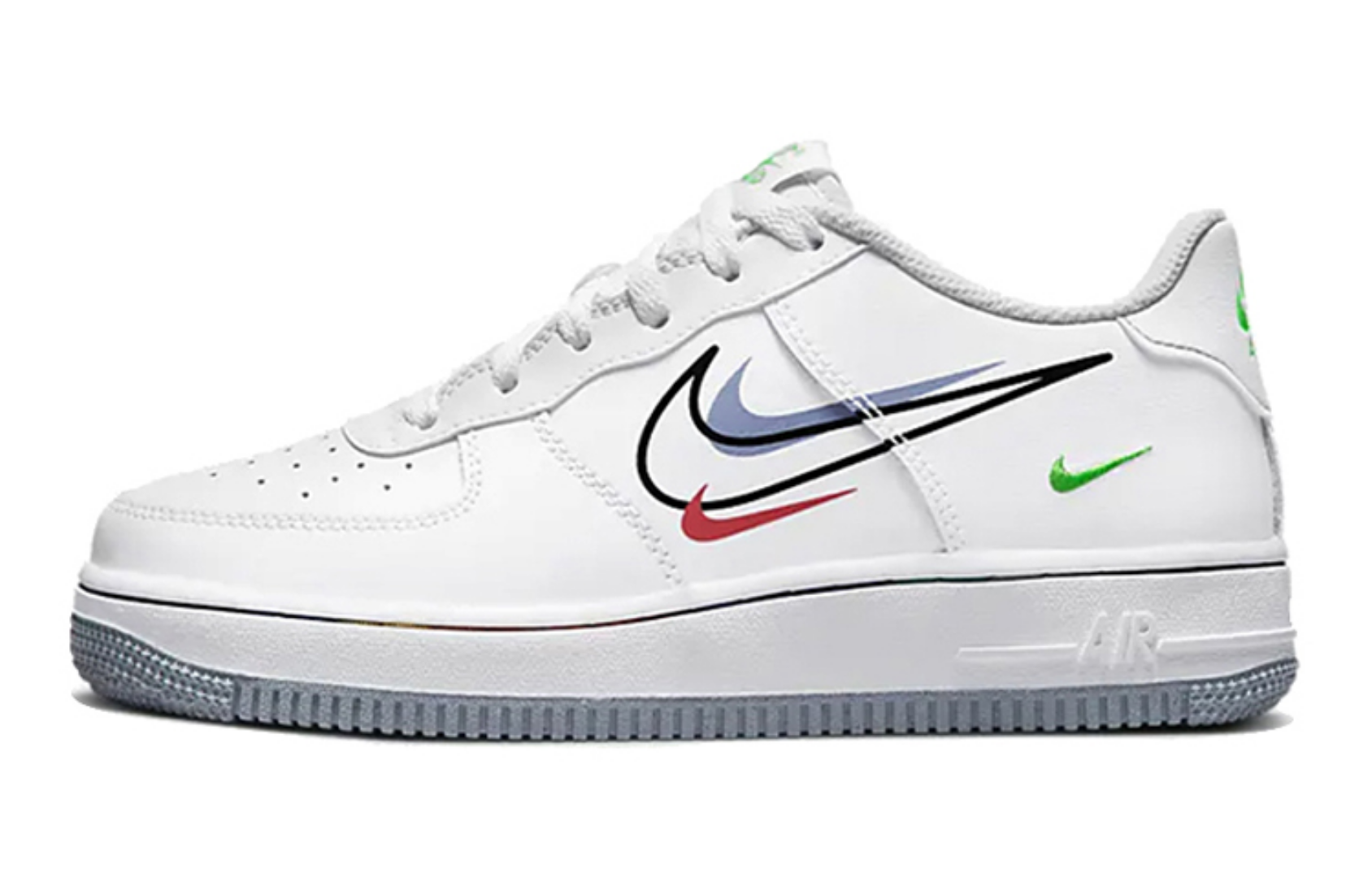 Фото № 1 с приближением к товару «‎Nike Air Force 1 Low Swoosh (Gs) Skate Shoes Low Swoosh»