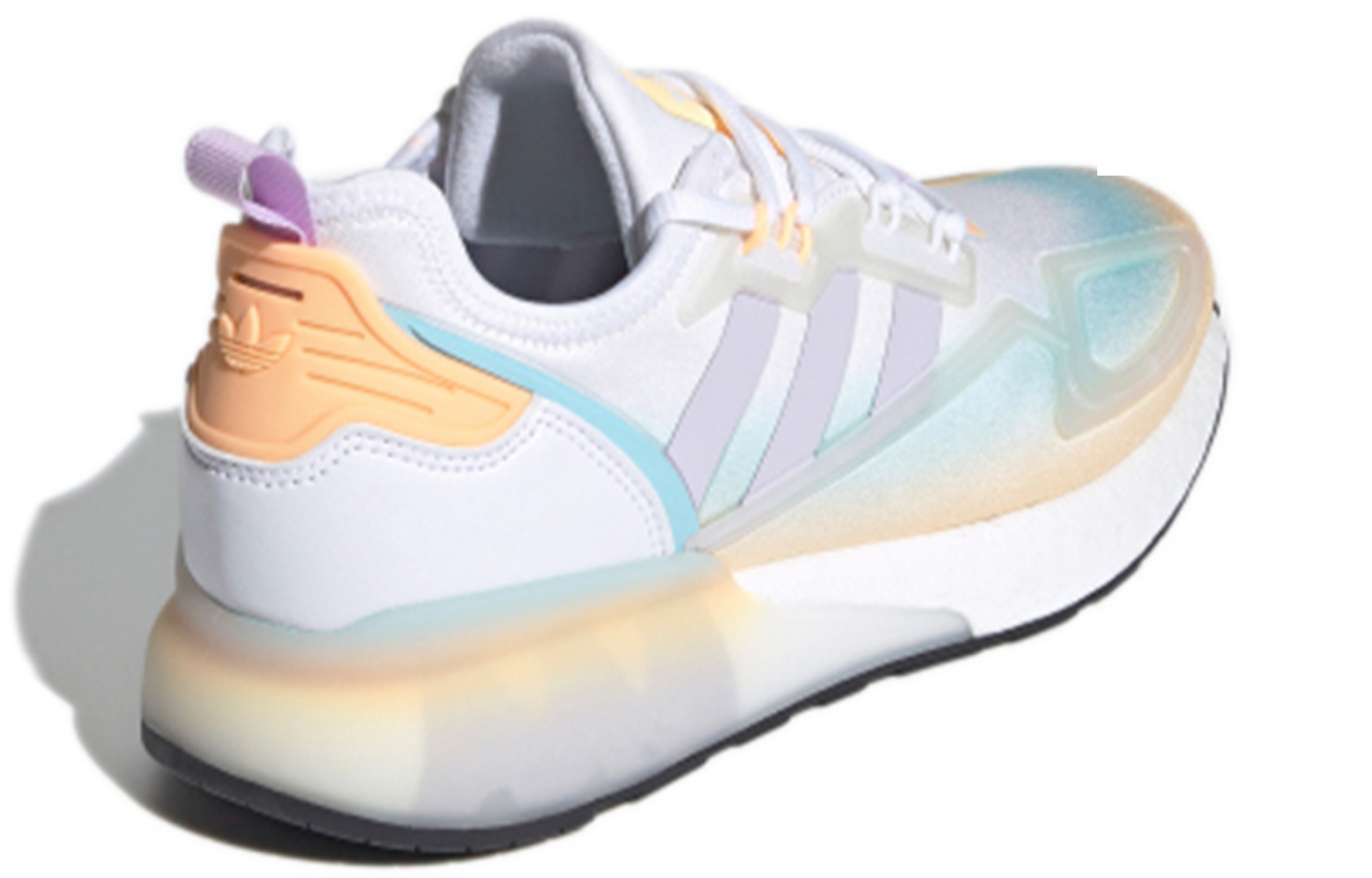 Фото № 4 с приближением к товару «‎adidas originals ZX 2K Boost Wmns Shoes PurpleWhite»