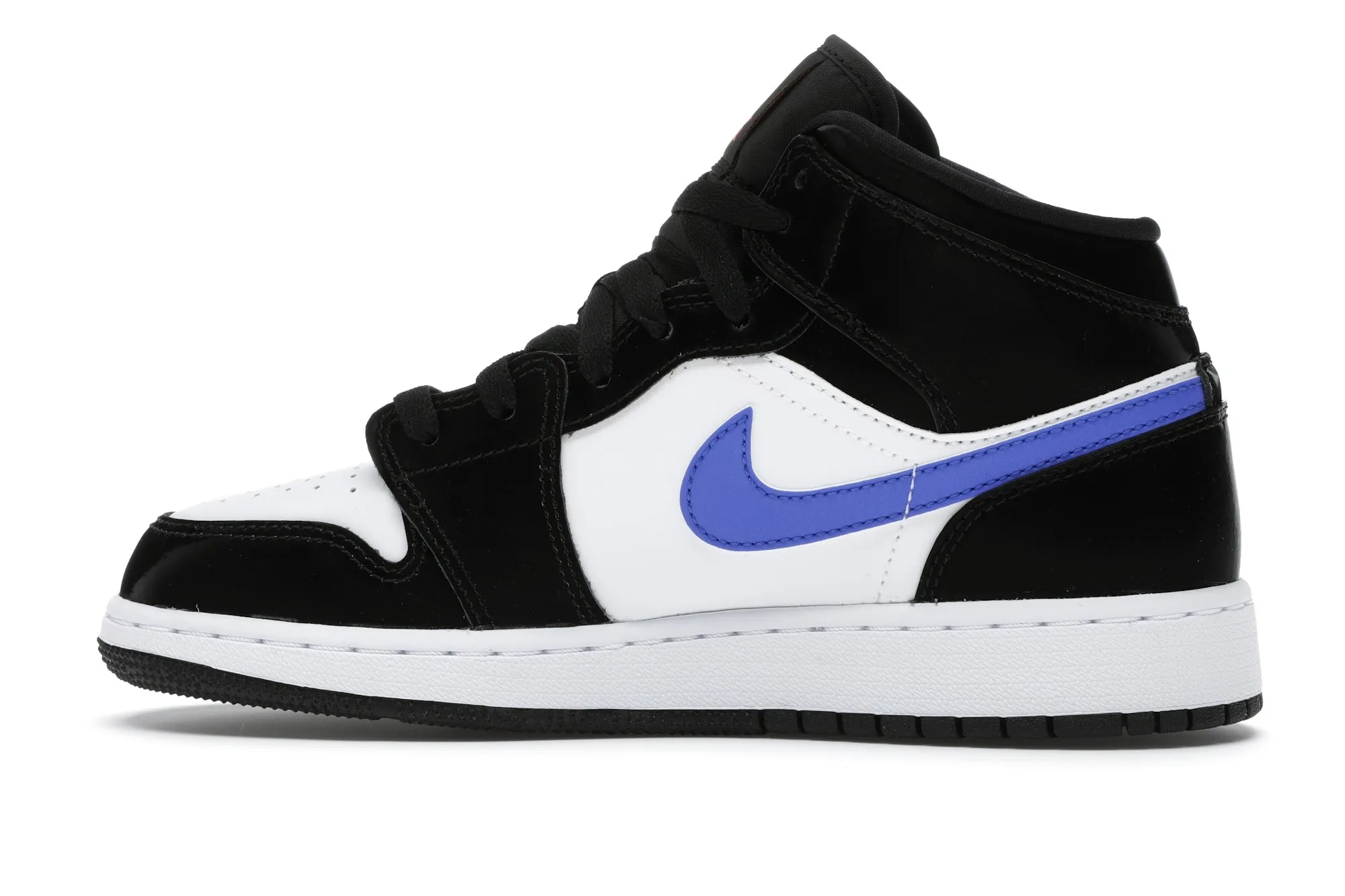 Фото № 5 с приближением к товару «‎Jordan 1 Mid Black Racer Blue White »