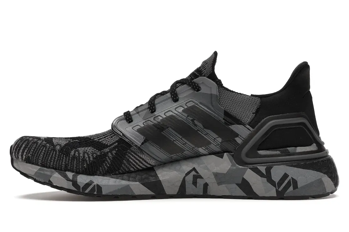 Фото № 3 с приближением к товару «‎adidas Ultra Boost 20 Geometric Black Grey»