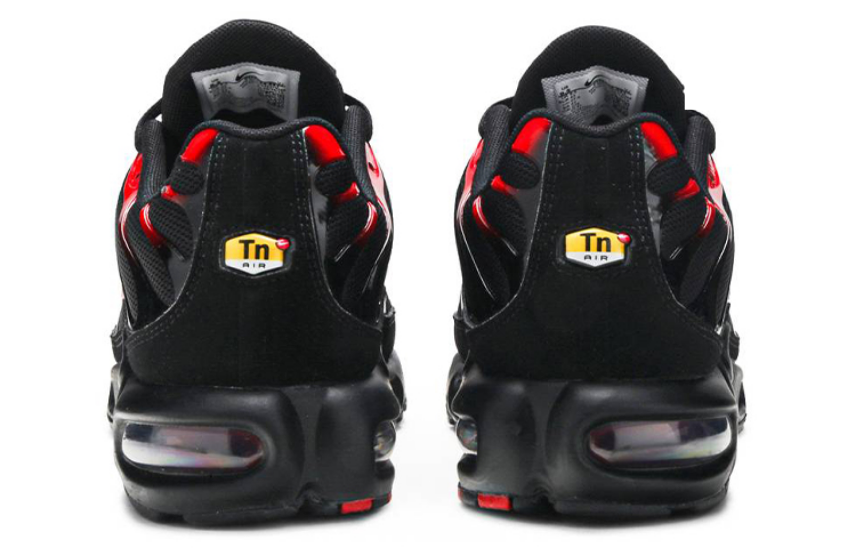 Фото № 3 с приближением к товару «‎Nike Air Max Plus Low-Top Running Shoes BlackRed»