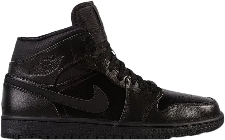 Фото № 1 с приближением к товару «‎Jordan 1 Retro Mid Black»