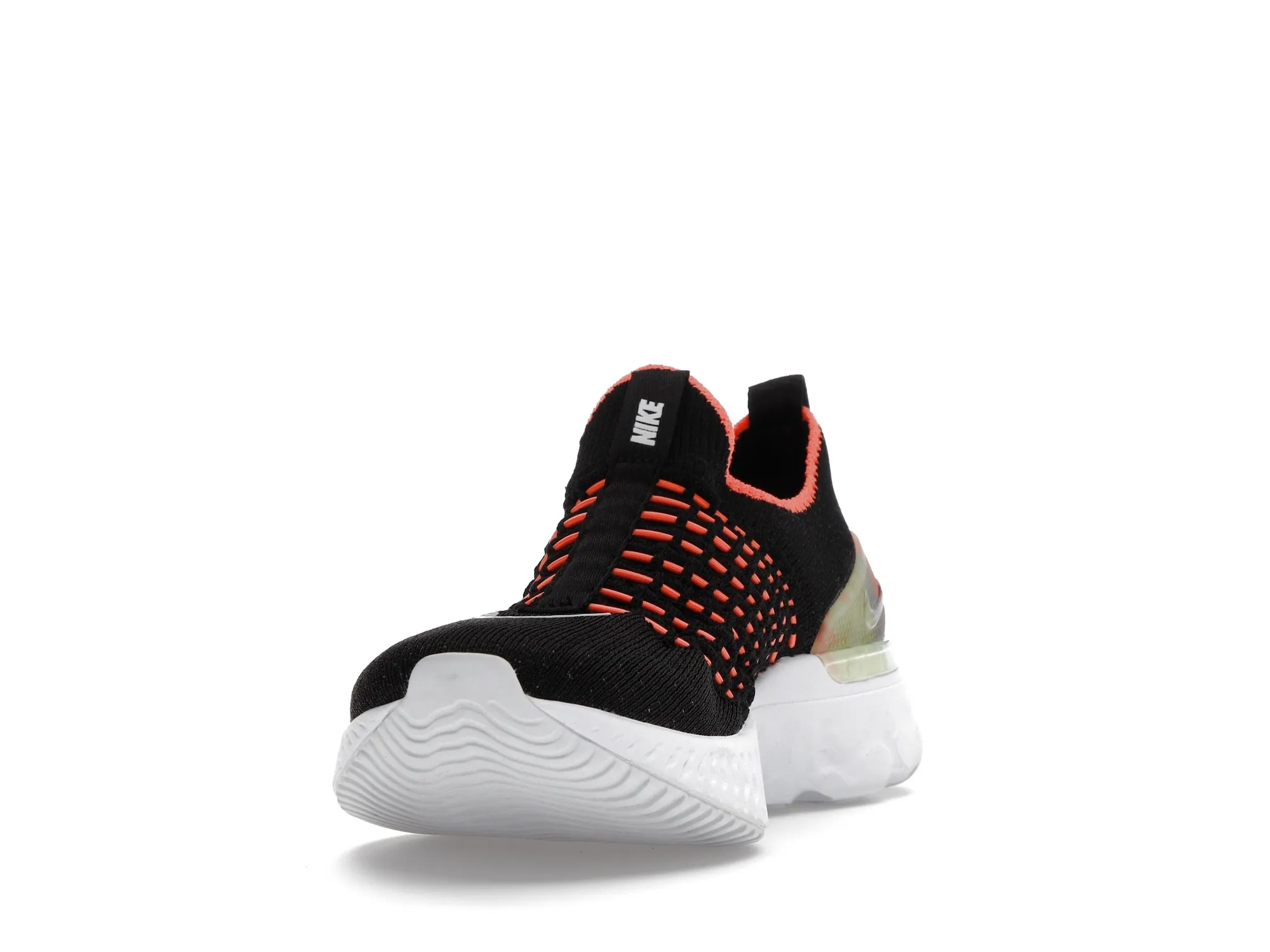 Фото № 4 с приближением к товару «‎Nike React Phantom Run Flyknit Premium Black Bright Mango »