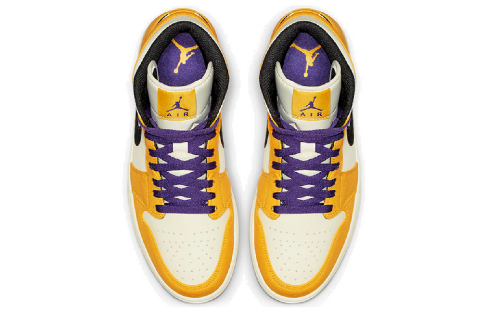 Фото № 4 с приближением к товару «‎Nike Air Jordan 1 Mid SE Lakers»