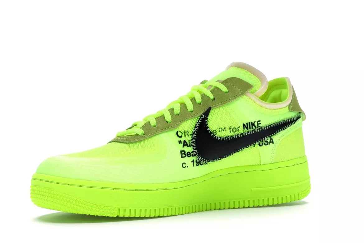 Фото № 4 с приближением к товару «‎Nike Air Force 1 Low Off-White Volt»
