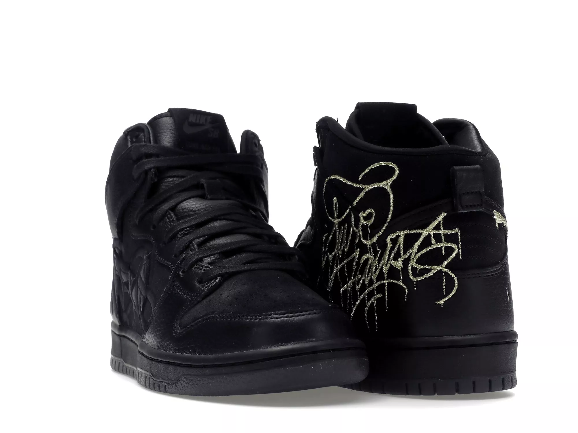 Фото № 4 с приближением к товару «‎Nike SB Dunk High FAUST Black Gold»