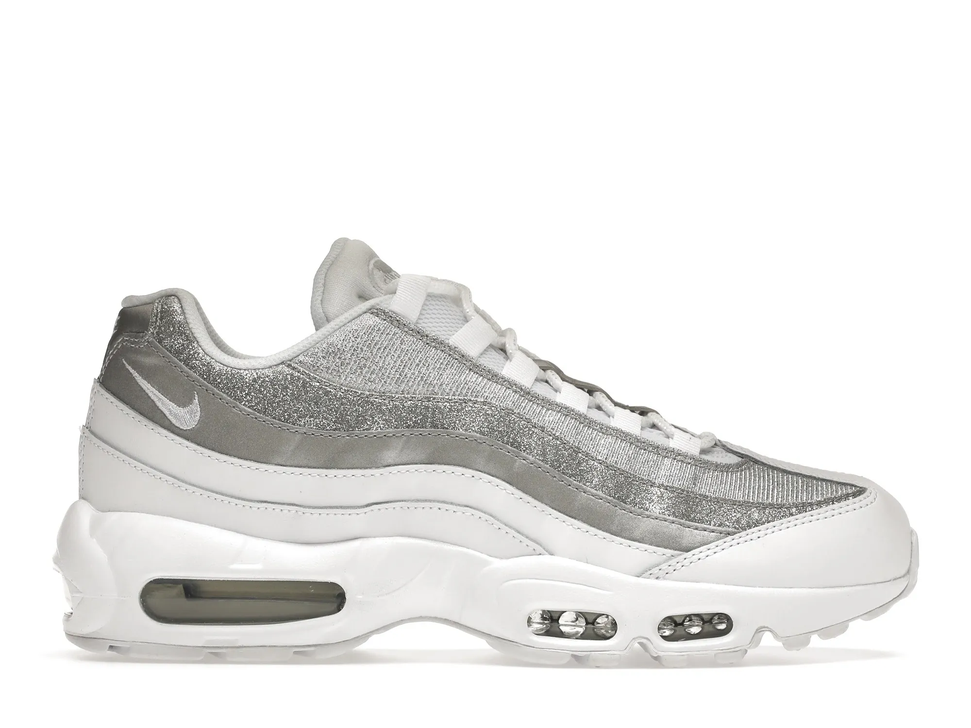 Фото № 1 с приближением к товару «‎Nike Air Max 95 White Metallic Silver »