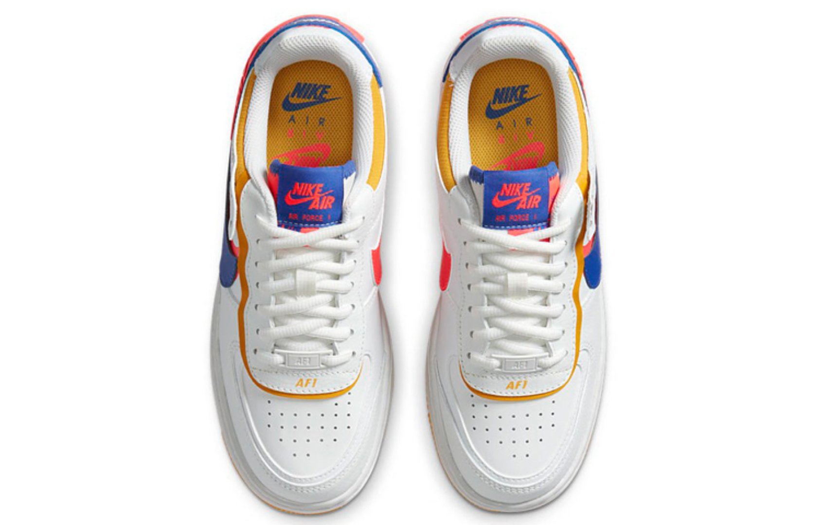 Фото № 4 с приближением к товару «‎Nike Air Force 1 Shadow White Crimson Blue»