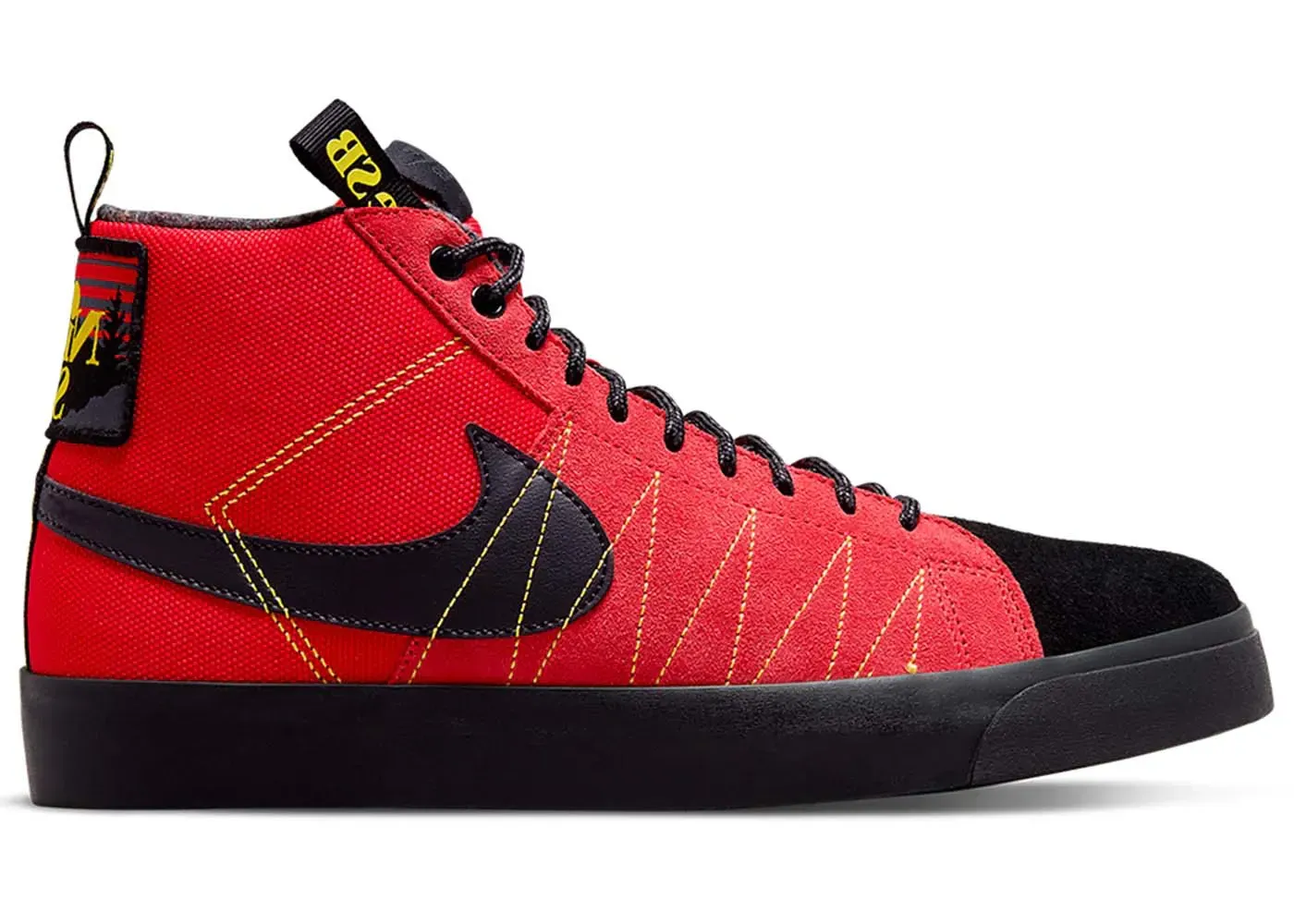 Фото № 1 с приближением к товару «‎Nike SB Zoom Blazer Mid PRM Acclimate Black Red»