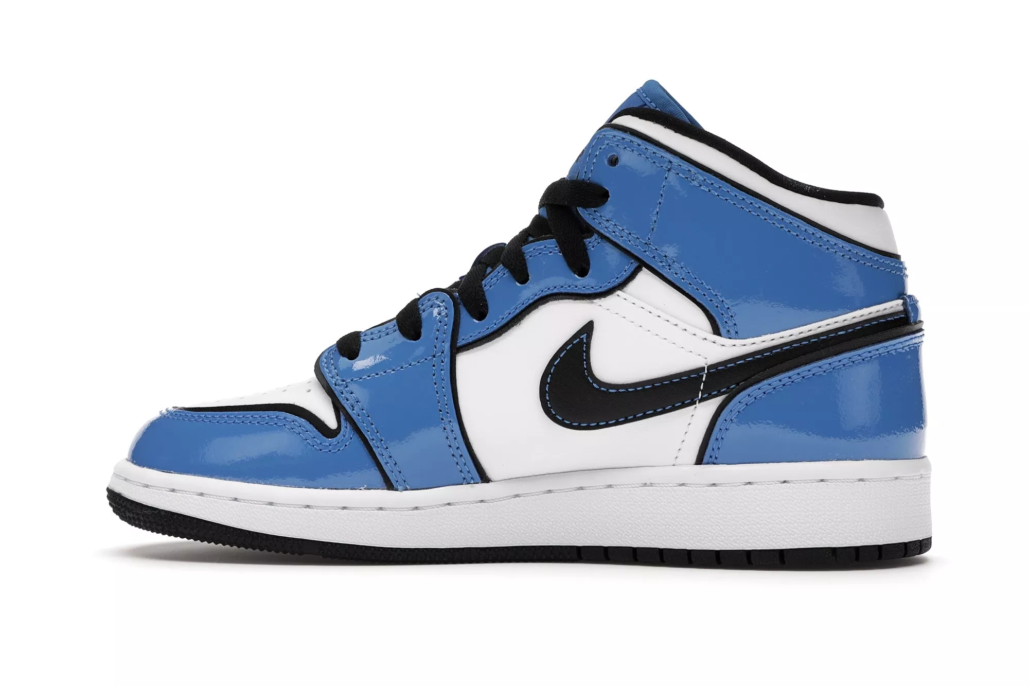 Фото № 5 с приближением к товару «‎Jordan 1 Mid Signal Blue »