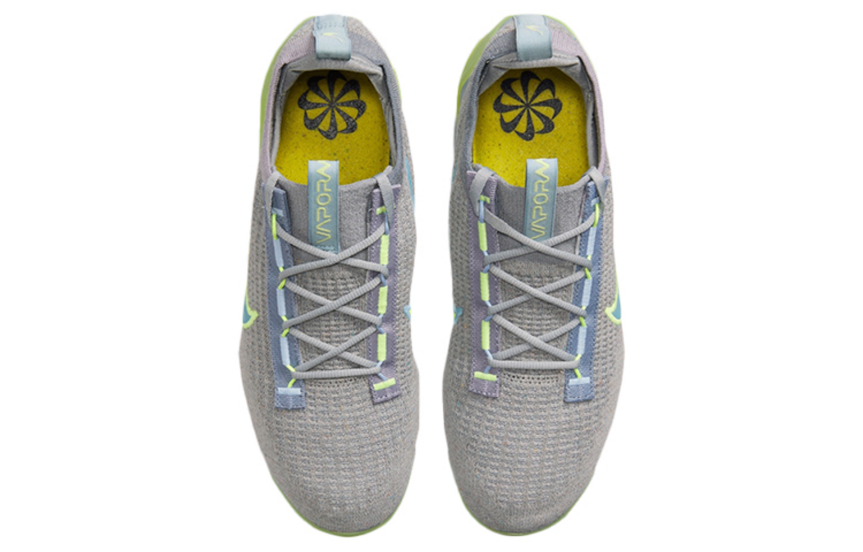 Фото № 4 с приближением к товару «‎Nike Air Vapormax Flyknit 2021 Running Shoes Grey»