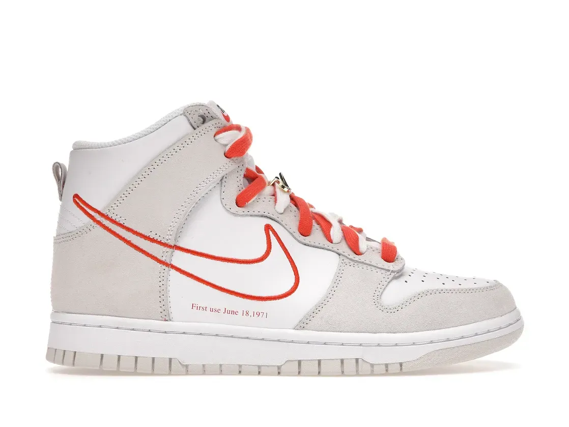 Фото № 1 с приближением к товару «‎Nike Dunk High First Use White Sail Orange »