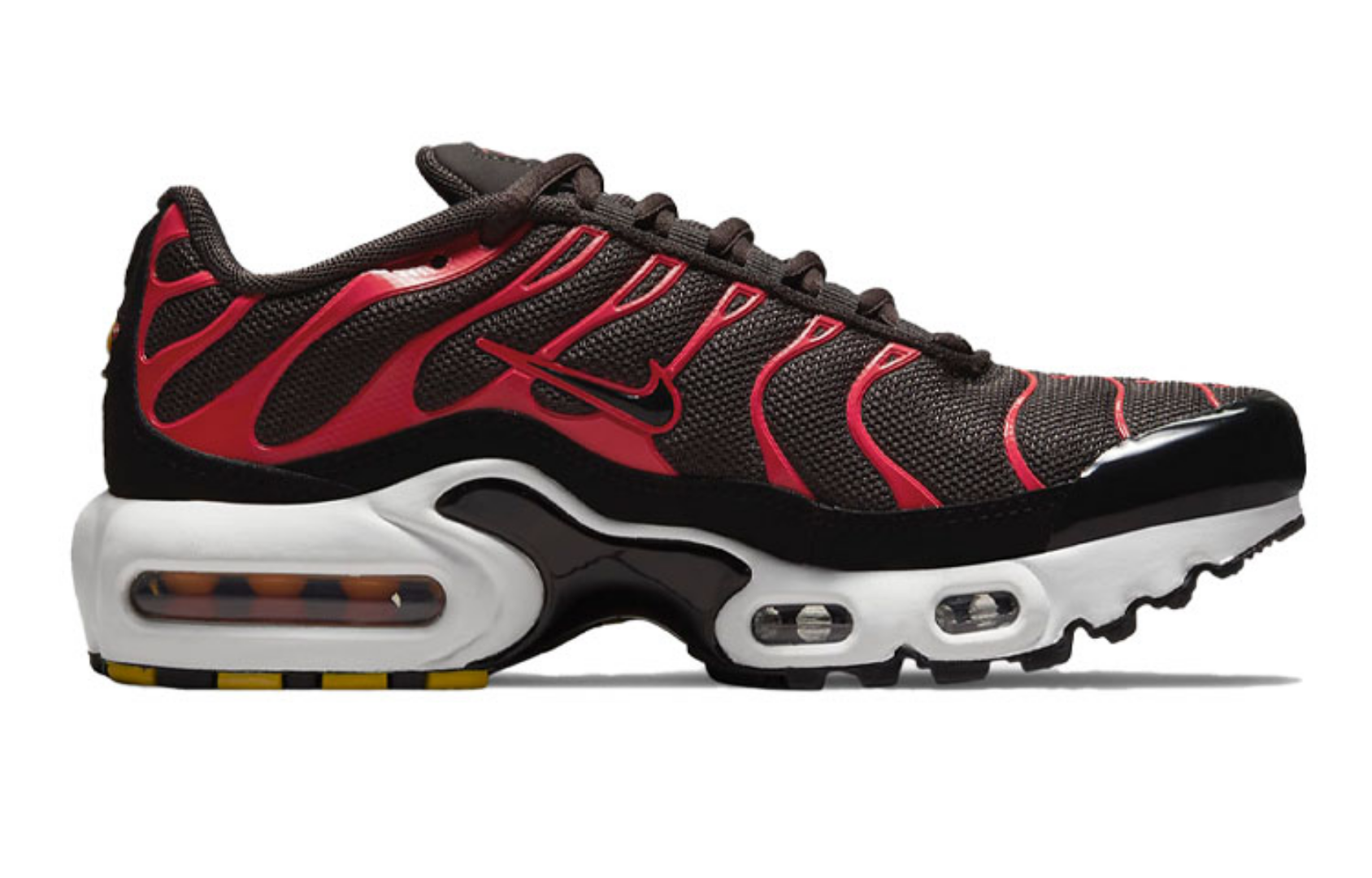 Фото № 2 с приближением к товару «‎Nike Air Max Plus (GS) Low-Top Running Shoes BlackRed»