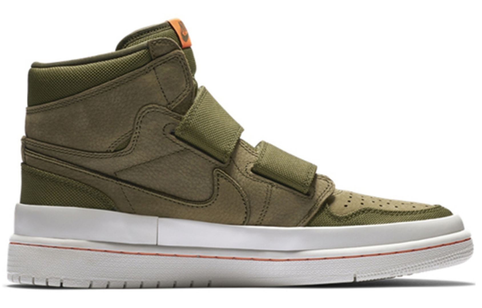 Фото № 2 с приближением к товару «‎Jordan 1 Retro High Double Strap Olive Canvas»