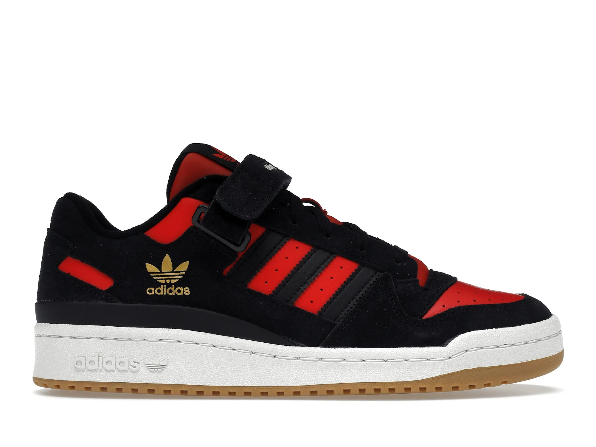 Фото № 1 с приближением к товару «‎adidas Forum Low Core Black Core Black Vivid Red»