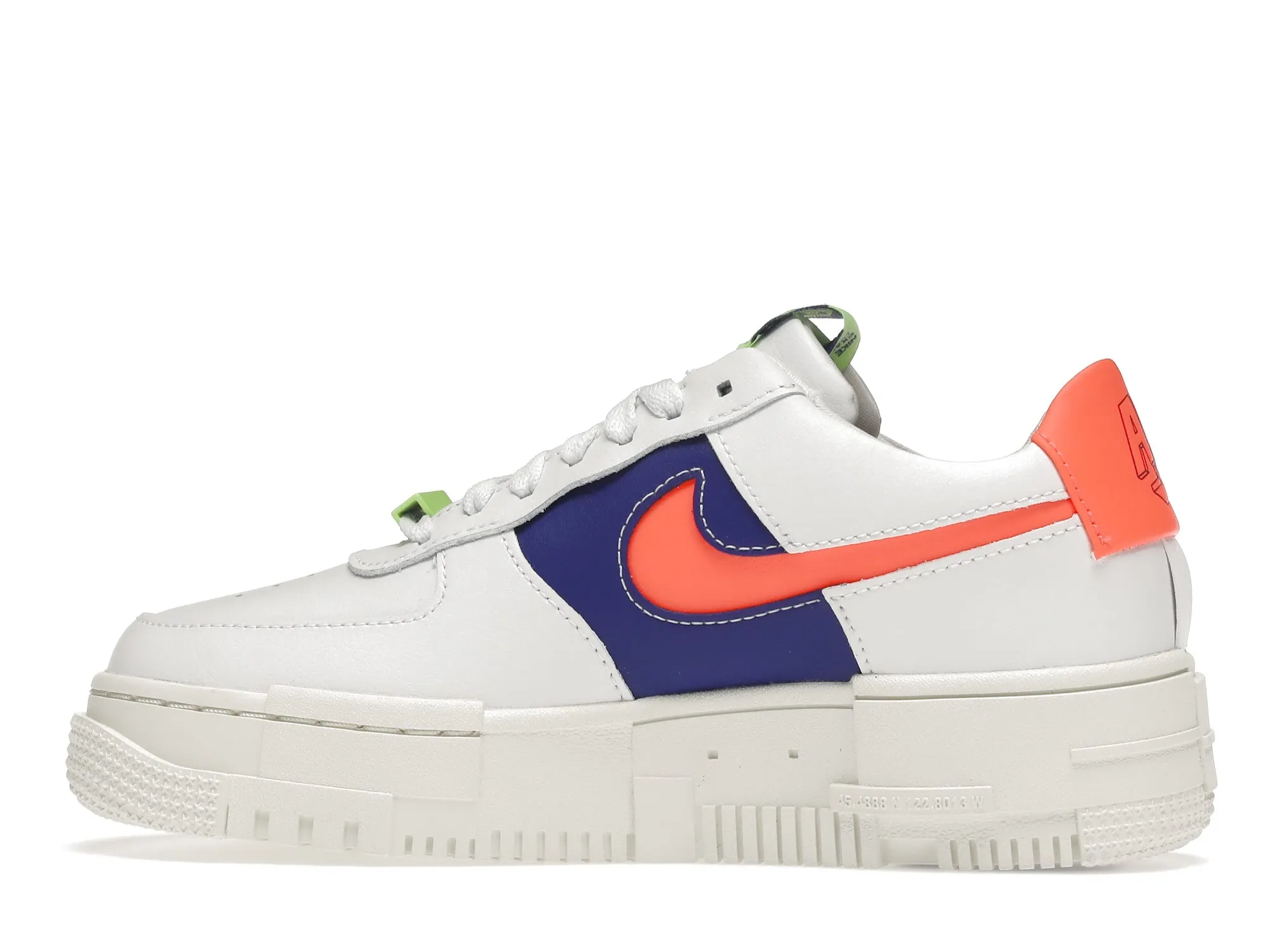 Фото № 5 с приближением к товару «‎Nike Air Force 1 Low Pixel White Concord Crimson »