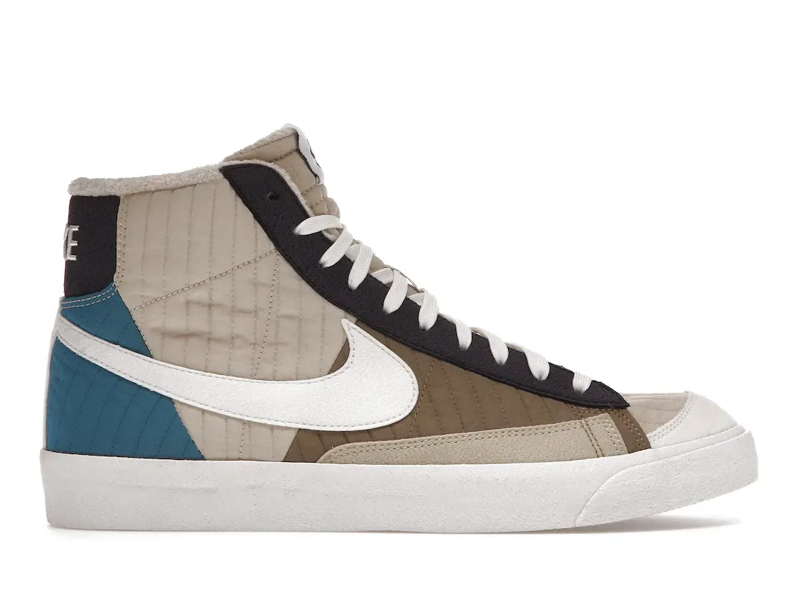 Фото № 1 с приближением к товару «‎Nike Blazer Mid 77 Premium Toast Sail Quilted»