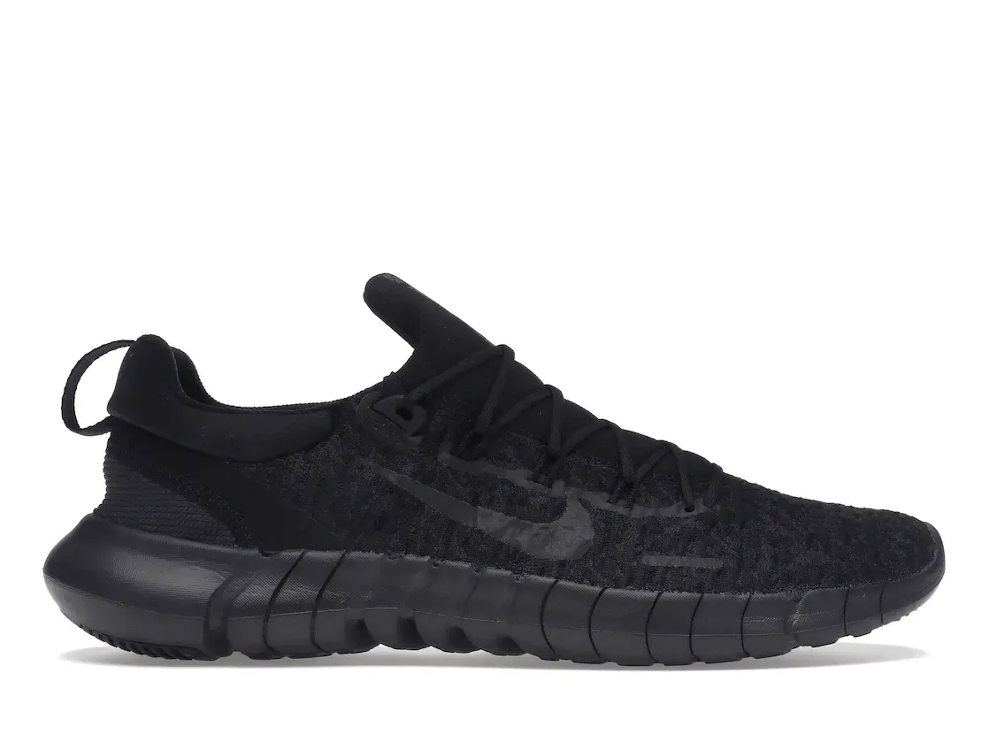 Фото № 1 с приближением к товару «‎Nike Free Run 5.0 Black Off Noir»