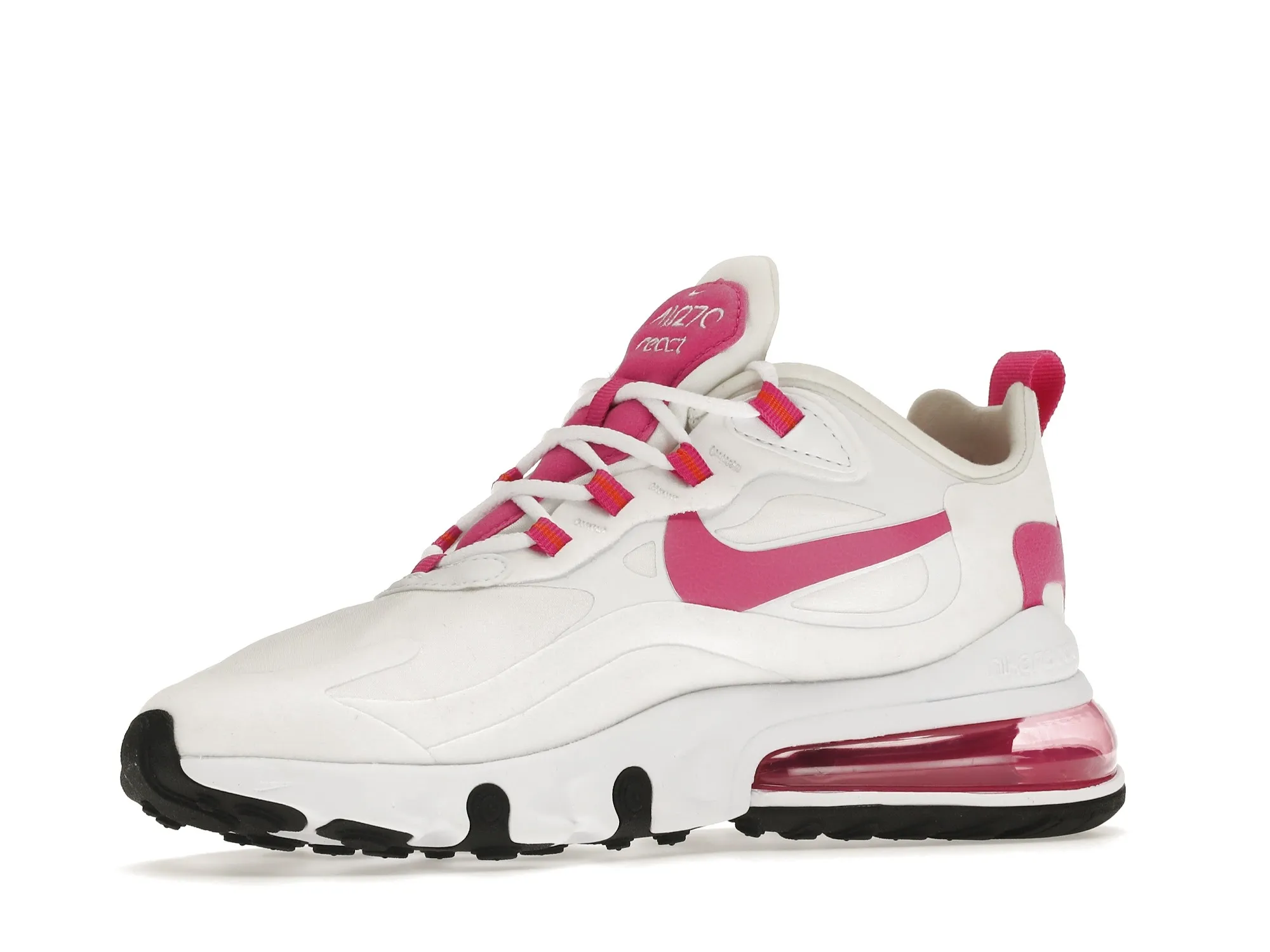 Фото № 3 с приближением к товару «‎Nike Air Max 270 React White Fire Pink »