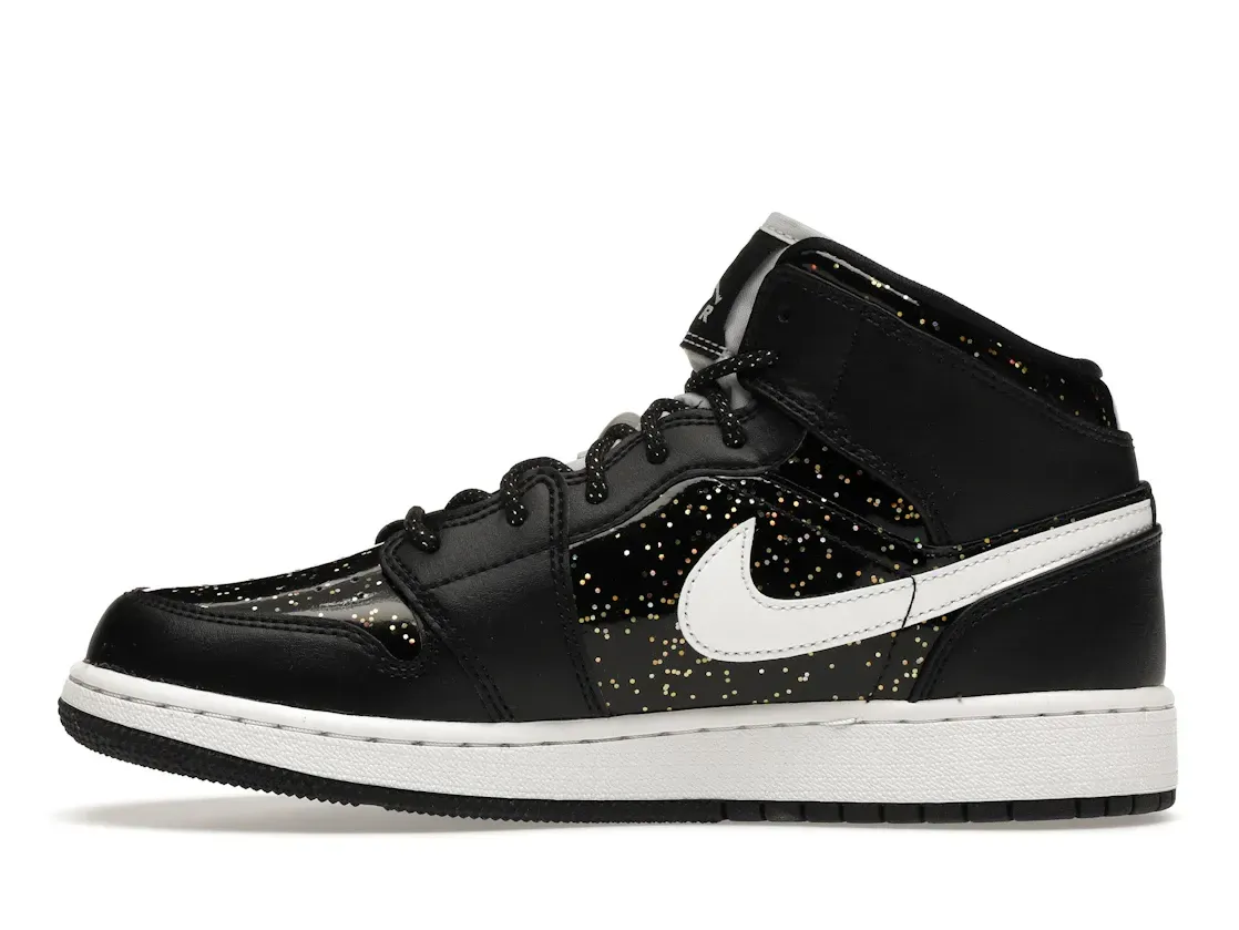 Фото № 3 с приближением к товару «‎Jordan 1 Mid Black Speckle »