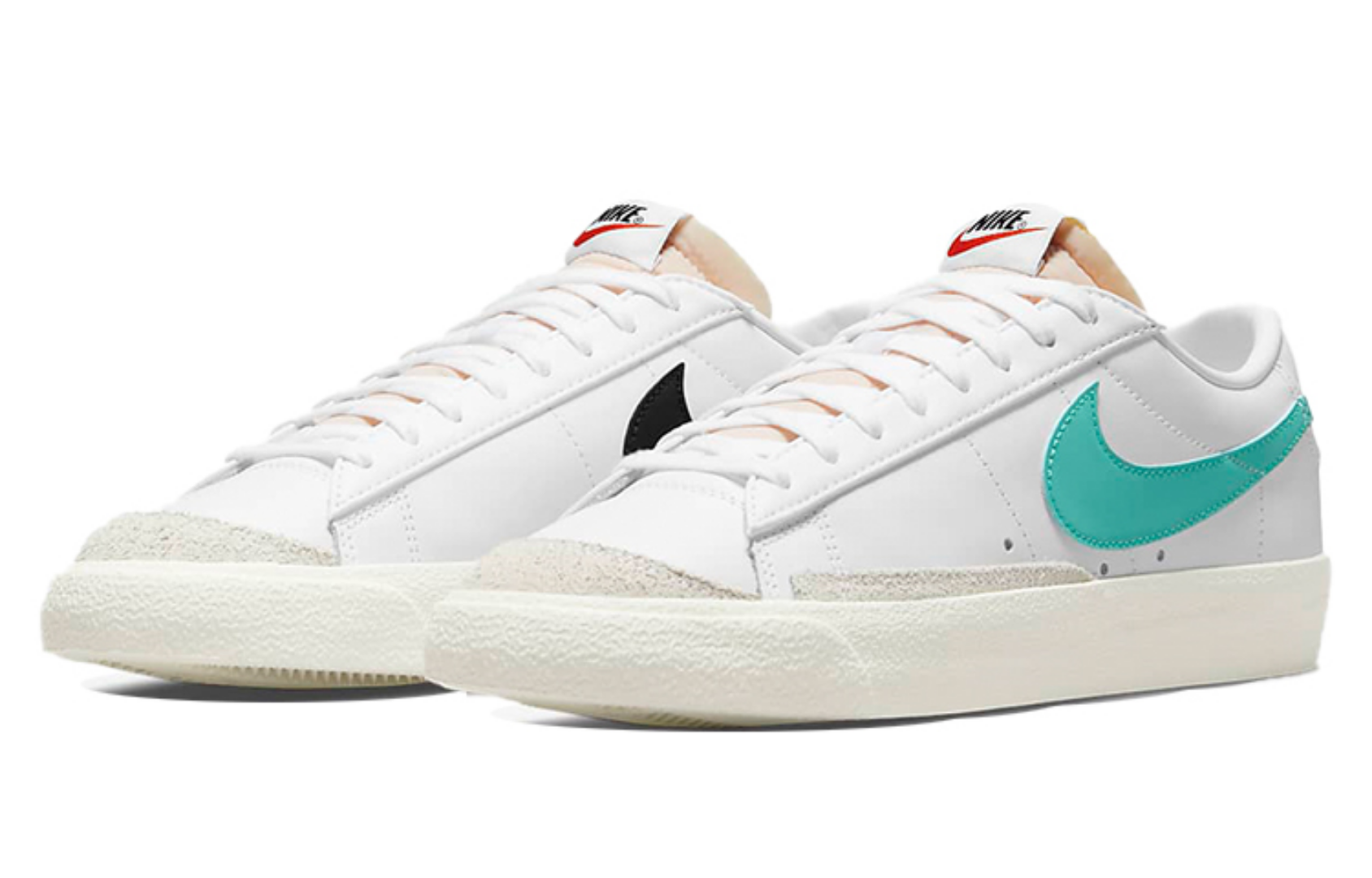 Фото № 3 с приближением к товару «‎Nike Blazer '77 Vintage Low-Top Sneakers BlackWhiteGreen»