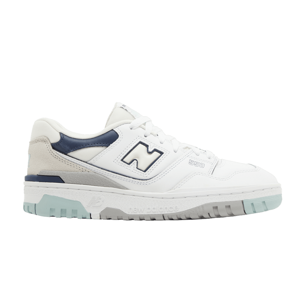 New Balance 550 Big Kid White Winter Fog