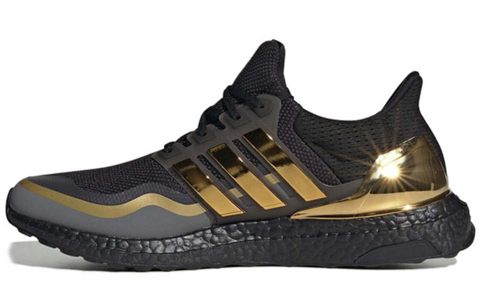 Фото № 1 с приближением к товару «‎adidas UltraBoost 'Metallic Gold' BlackGold»