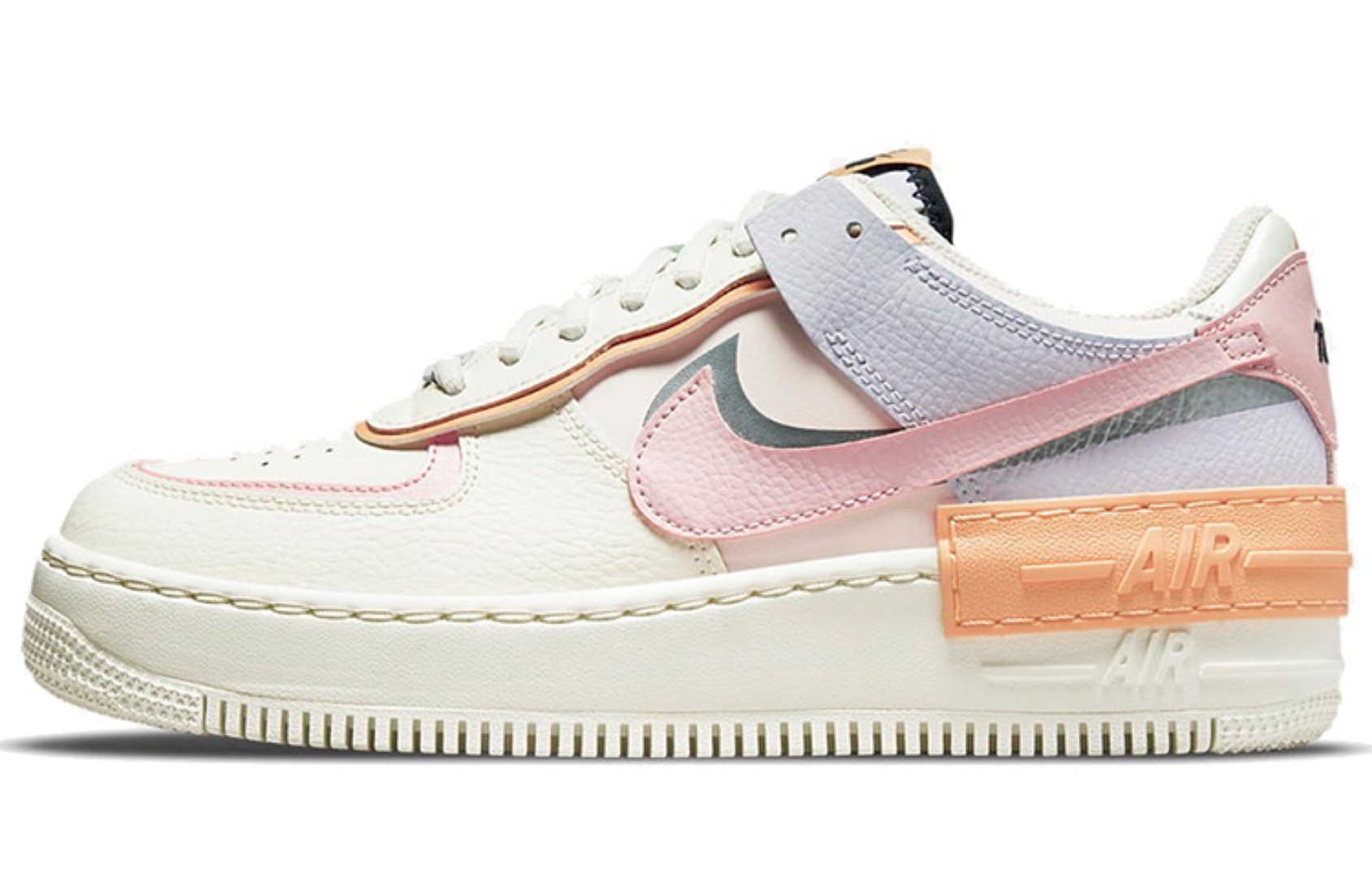 Фото № 1 с приближением к товару «‎Nike WMNS Air Force 1 Shadow Beige Multicolor»