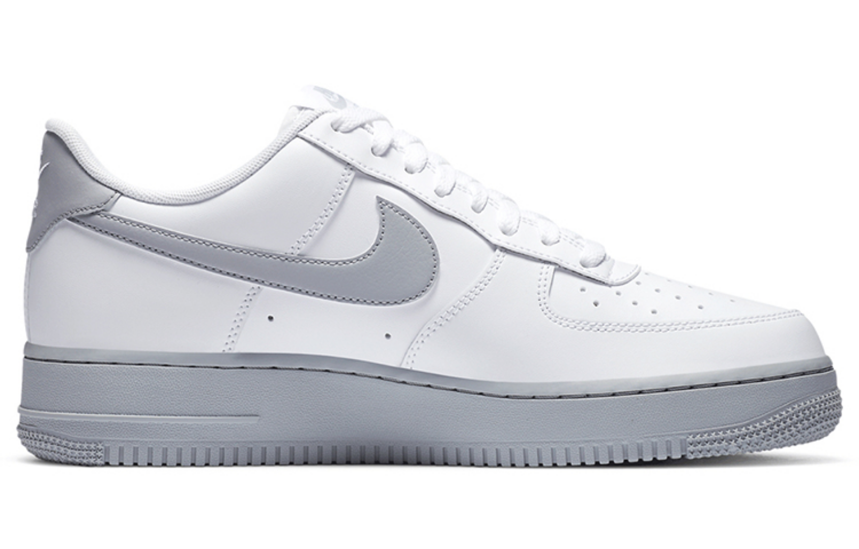 Фото № 2 с приближением к товару «‎Nike Air Force 1 Low 07 "Wolf Grey" GreyWhite»