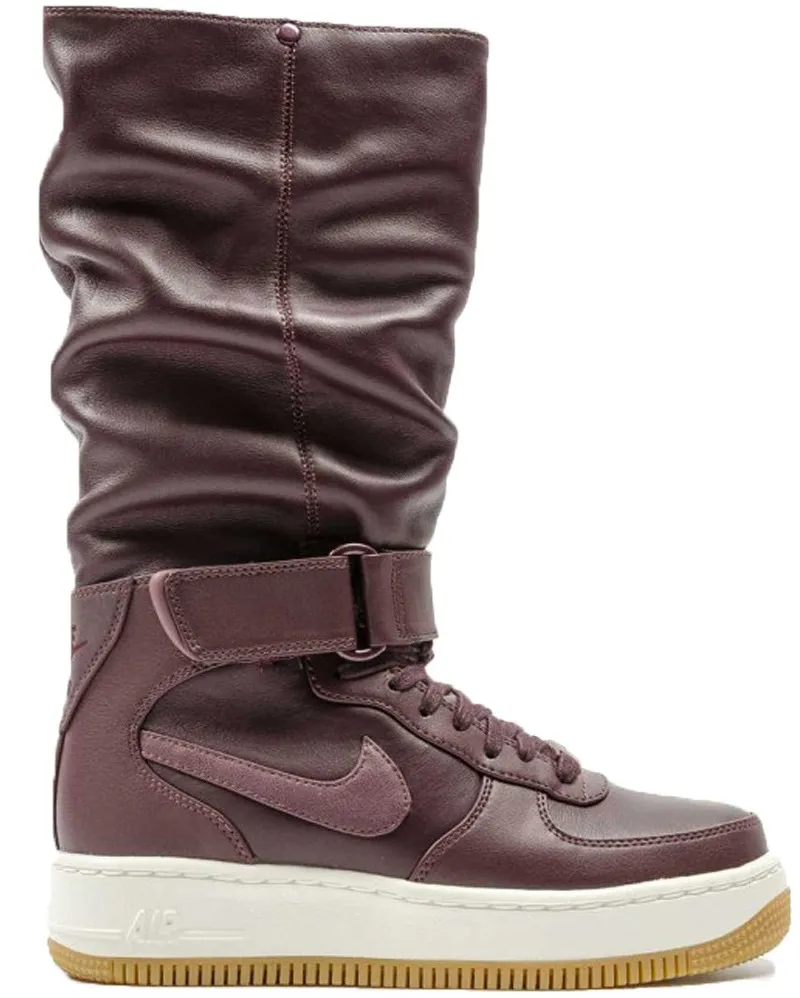 Фото № 1 с приближением к товару «‎Nike Air Force 1 Upstep Warrior Deep Burgundy Dark Cayenne »